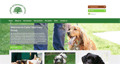 Desktop Screenshot of cedarvets.com